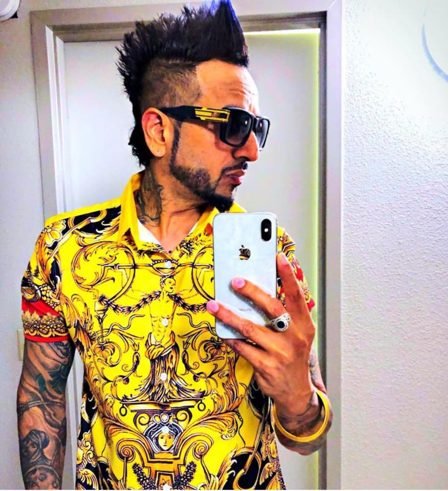 Men's hair styling result